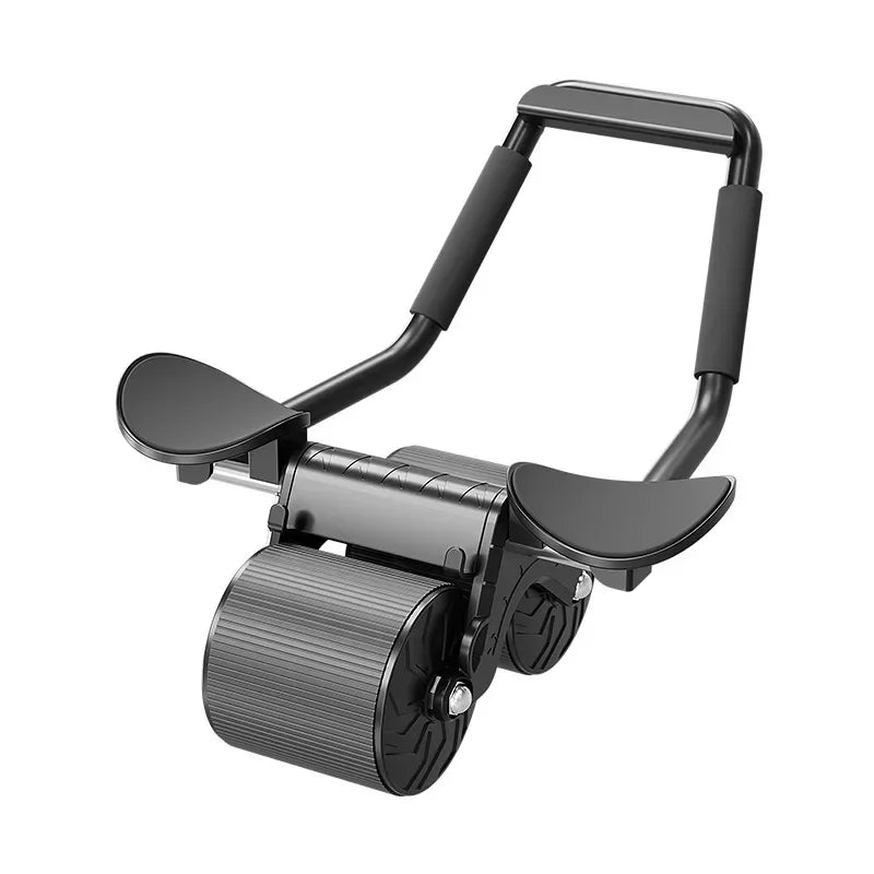 Abdominal Wheel Exercise Abdominal Muscle Trainer Ab Roller Elbow Support Automatic Rebound Abdominal Roller Wheel Slide