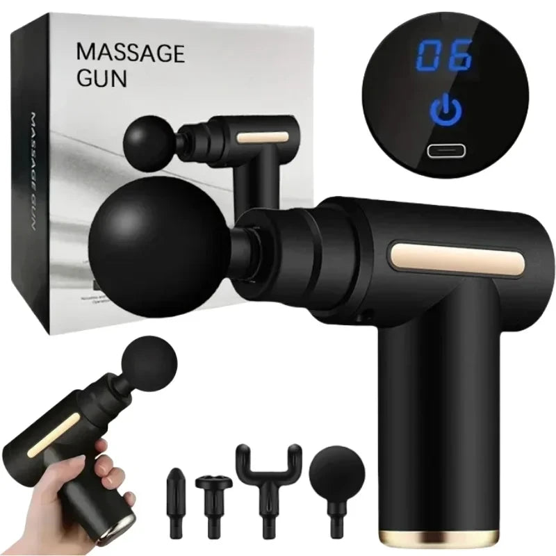 2024 Portable Fascia Gun Deep Tissue Massage Mini Lightweight Adjustable Speed Whole Body Massage Equipment